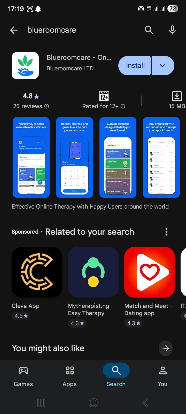 Blueroomcare screenshot 2