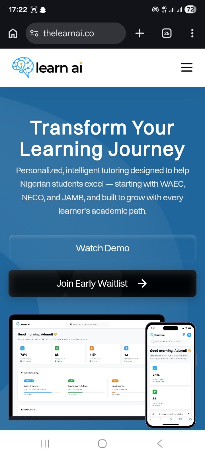 LearnAI screenshot 1
