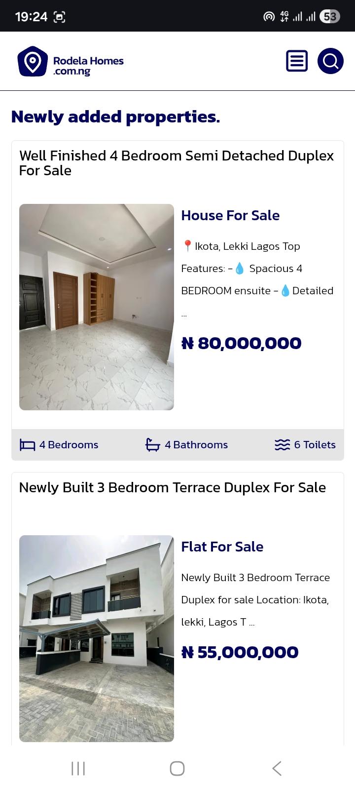 Rodela Homes screenshot 2